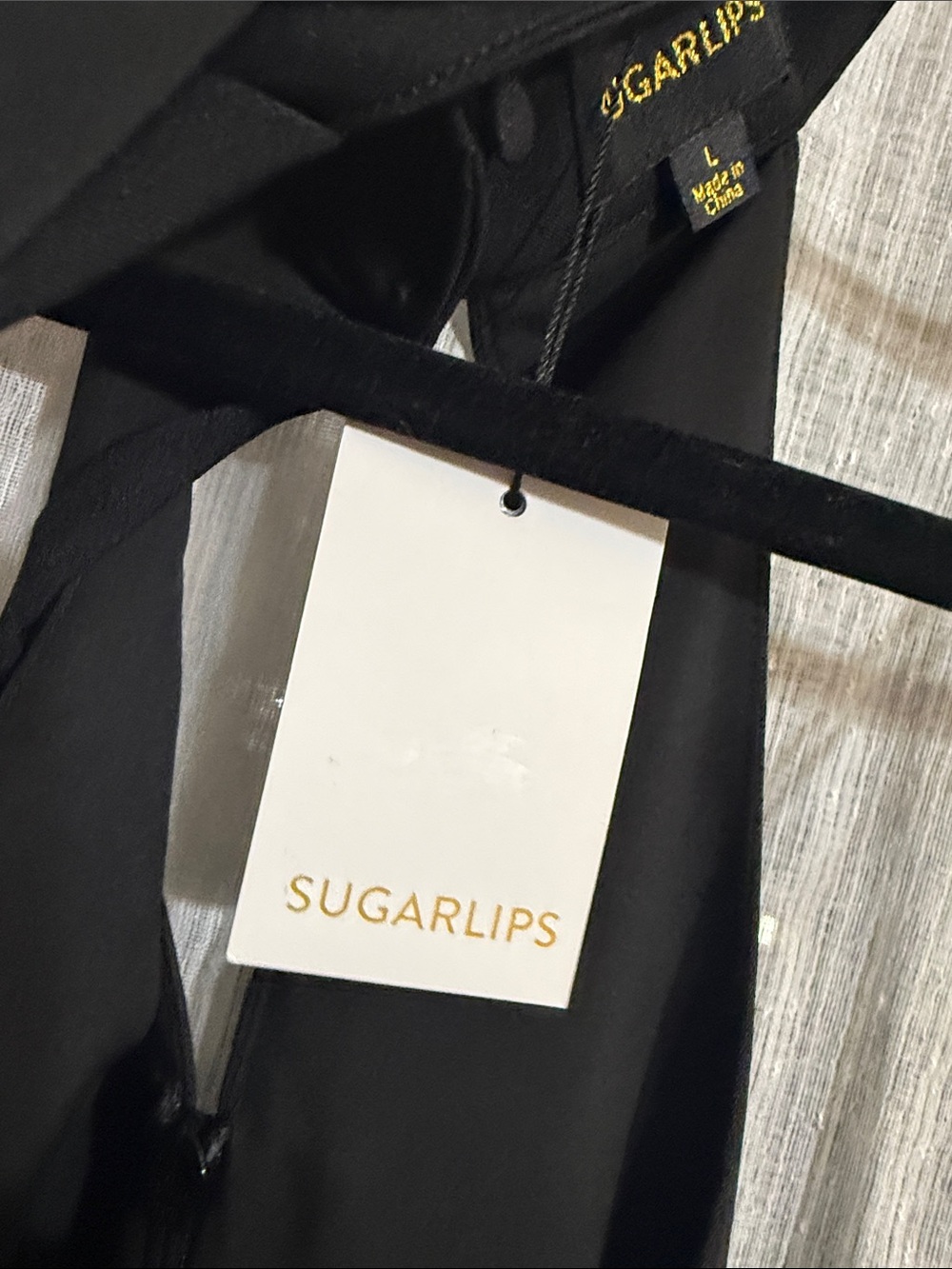 Sugarlips Korine Kaylee Black Halter Jumpsuit Wedding Guest Cocktail Date Night - Picture 6 of 8